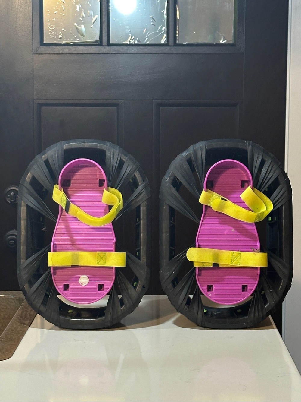 Moon Shoes Big Time Toys Retro Novelty Mini Trampoline For Feet Bouncy Vtg 1990s